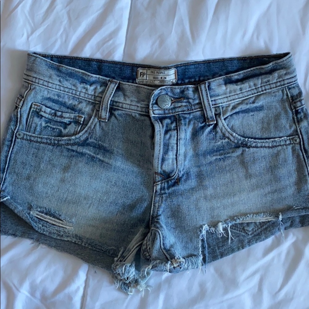 Free people jean shorts
